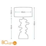 Настольная лампа Lui's Collection Libero LUI/LIBERO GOLD + LUI/LS1110 - Схема