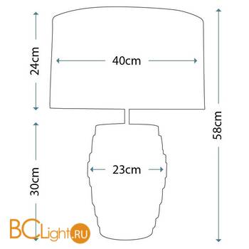 Настольная лампа Lui's Collection Mars LUI/MARS + LUI/LS1002 - Схема