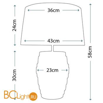 Настольная лампа Lui's Collection Neptune LUI/NEPTUNE + LUI/LS1019 - Схема