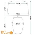 Настольная лампа Lui's Collection Neptune LUI/NEPTUNE + LUI/LS1019 - Схема