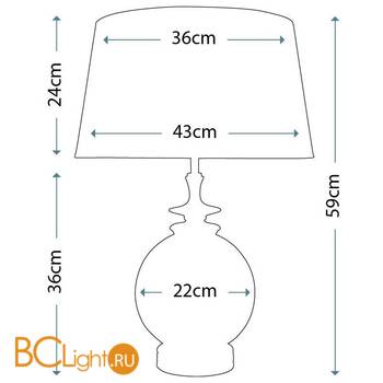 Настольная лампа Lui's Collection Osiris LUI/OSIRIS + LUI/LS1018 - Схема