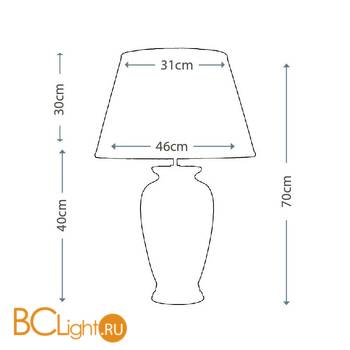 Настольная лампа Lui's Collection Rose Floral LUI/ROSE + LUI/LS1081 - Схема