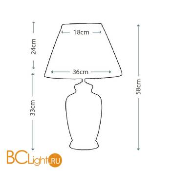 Настольная лампа Lui's Collection Silver Thistle LUI/SIL THISTLE + LUI/LS1044 - Схема