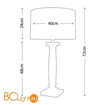 Настольная лампа Lui's Collection Simona LUI/SIMONA NERO + LUI/LS1002 - Схема