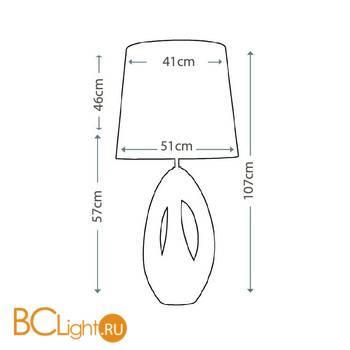 Настольная лампа Lui's Collection Spinnaker LUI/SPINNAKER PW + LUI/LS1120 - Схема