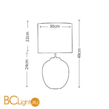 Настольная лампа Lui's Collection Veronica LUI/VERONICA SM - Схема