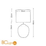 Настольная лампа Lui's Collection Veronica LUI/VERONICA SM - Схема