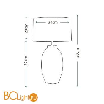 Настольная лампа Lui's Collection Victor LUI/VICTOR SM CR + LUI/LS1031 - Схема