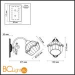 Бра Lumion Adelita 3142/1W - Схема