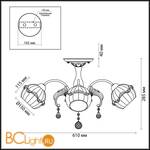 Потолочная люстра Lumion Adelita 3142/3C - Схема