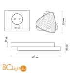 Потолочный светильник Lumion Agatha 4510/72CL - Схема