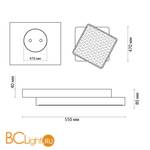 Потолочный светильник Lumion Agatha 4511/72CL - Схема