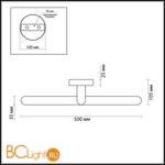 Подсветка для картин Lumion Akari 3764/14WL - Схема