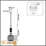 Подвесной светильник Lumion ALEGRA 8334/1 - Фото 0