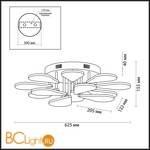 Потолочный светильник Lumion Alodia 3668/99CL - Схема