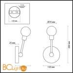 Бра Lumion Anima 3715/1W - Схема