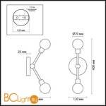 Бра Lumion Anima 3715/2W - Схема