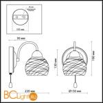 Бра Lumion Balina 2944/1W - Схема