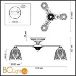 Потолочная люстра Lumion Barbara 3120/3C - Схема