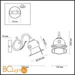 Бра Lumion Barbissa 3250/1W - Схема