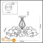 Потолочная люстра Lumion Barbissa 3250/5C - Схема