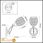 Бра Lumion Berenis 3265/1W - Схема