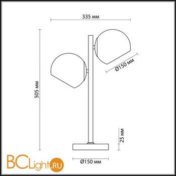 Настольная лампа Lumion Blair 3769/2T - Схема
