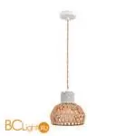 Подвесной светильник эко с плафоном 20см из джутового шнура под лампу E27 Limion ECO BOHO 8367/1A