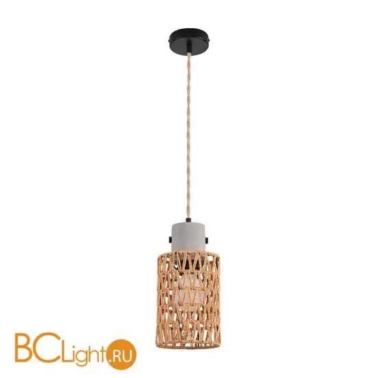 Подвесной светильник эко с плафоном 14см из джутового шнура под лампу E27 Limion ECO BOHO 8366/1A