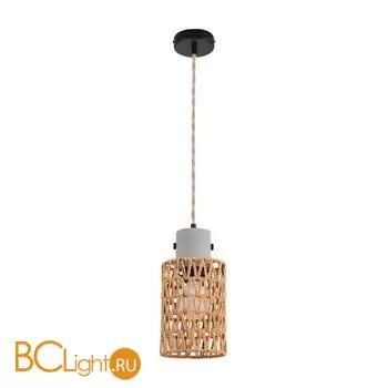 Подвесной светильник эко с плафоном 14см из джутового шнура под лампу E27 Limion ECO BOHO 8366/1A