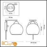 Бра Lumion Bonar 2773/1W - Схема