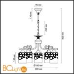 Люстра Lumion Boninga 3235/5 - Схема