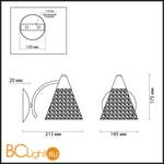 Бра Lumion Bonita 3144/1W - Схема