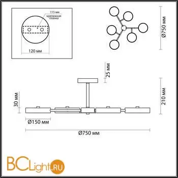 Люстра Lumion BRAD 5651/99CL - Фото 0
