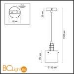 Подвесной светильник Lumion Bristol 3672/1 - Схема