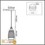 Подвесной светильник Lumion CANESTRA 8350/1B - Фото 1