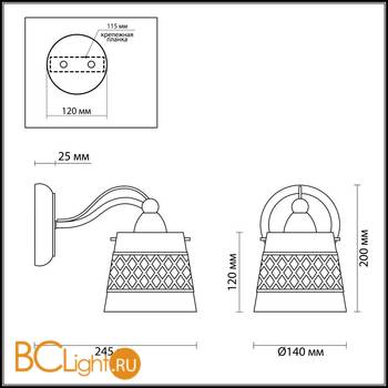 Бра Lumion Castella 3050/1W - Схема