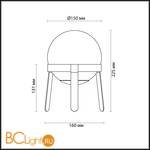 Настольный светильник Lumion Chipo 3649/1T - Схема