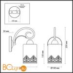 Бра Lumion Citadella 3070/1W - Схема