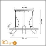 Подвесной светильник Lumion Claire 3714/3 - Схема