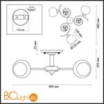 Люстра Lumion Clodina 3100/3C - Схема