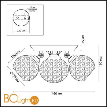 Потолочный светильник Lumion Clodina 3116/3CA - Схема