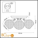 Потолочный светильник Lumion Clodina 3116/3CA - Схема