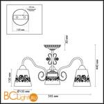 Потолочная люстра Lumion Colombina 3051/3C - Схема