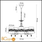 Люстра Lumion Colombina 3051/5 - Схема
