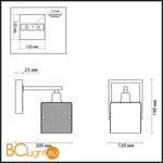 Бра Lumion Cubo 4411/1W - Схема