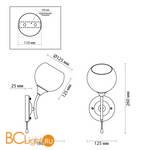 Бра Lumion Daniella 4537/1W - Схема