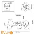 Люстра Lumion Daniella 4537/6C - Схема