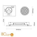 Потолочный светильник Lumion Dara 4513/99CL - Схема