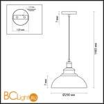 Подвесной светильник Lumion Dario 3676/1 - Схема